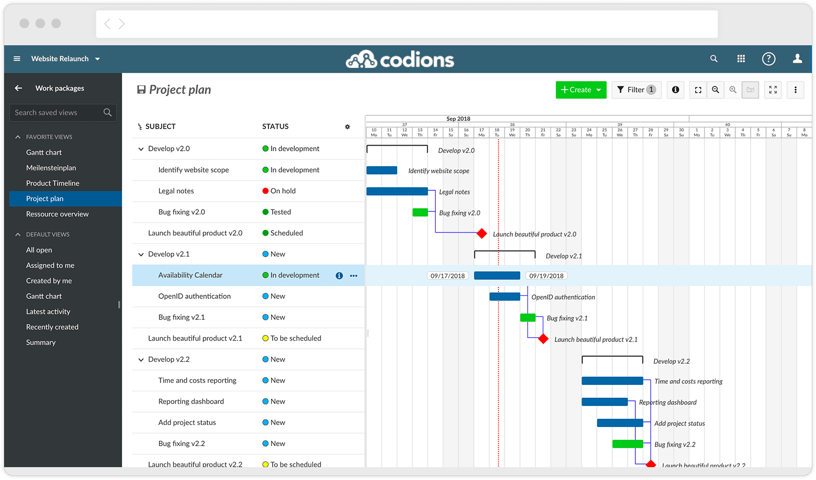 Interface do Blue Project